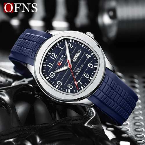 Imagen 2 del producto OFNS marca última novedad ocio moda reloj de cuarzo para hombres deportes militares impermeable fecha automática relojes de cuarzo de lujo para hombres 2024