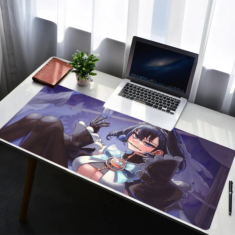 

Mouse Pad Laptop Non-slip Esports Office Laptop Hololive Ouro Kronii Desk Mat Game Player Mousepad PC Accessories Keyboard Pad