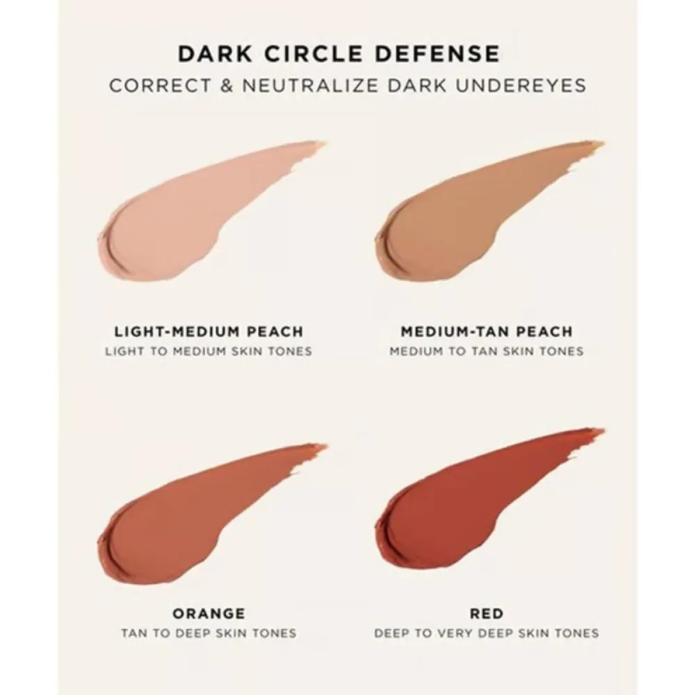 Correcteur d'yeux CC en argile colorée imperméable, couverture hydratante, cernes, correcteur pour les yeux, cosmétiques longue durée