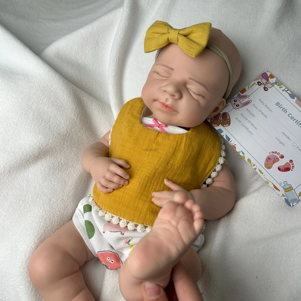 19 zoll Lebensechte Silikon Reborn Puppen Weiche Baby Junge Realistische Texturen Wasserdichte Puppe Für Bildungs Zwecke Kinder Spielzeug