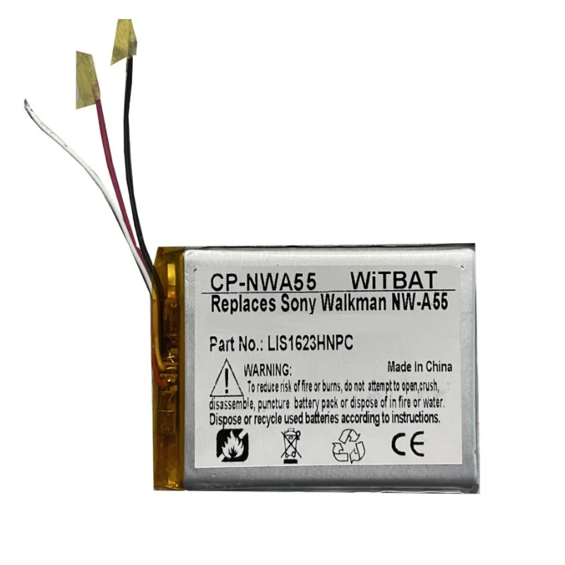 

New Battery for Sony NW-A55,NW-A56,NW-A57 Player Li-Polymer Rechargeable 3.7V LIS1623HNPC