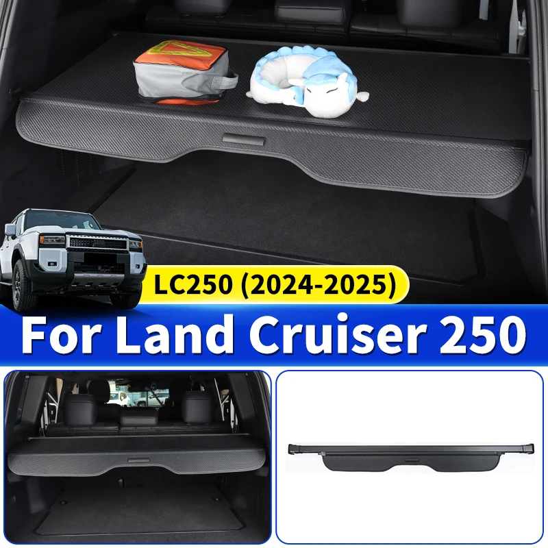 For Toyota Land Cruiser 250 Prado Lc250 2024 2025 1958 FJ250 Trunk Cargo Cover Curtain Retractable Partition Storage Accessories