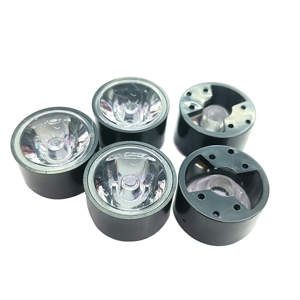 LED Lens 1W 3W 5 8 10 15 20 30 45 60 90 120Degree Holder Waterproof   Chip Diode Clear Bead  Lntegrated Lens