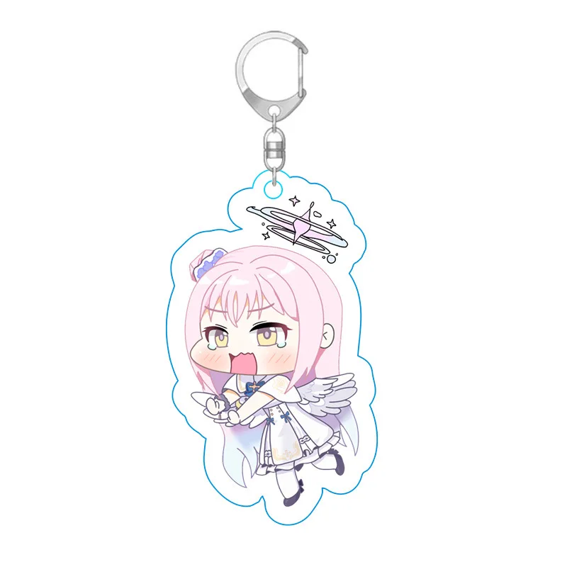 Anime Game Blue Archive Misono Mika KeyChain Cute Acrylic Asuma Toki Figure Key Chain Kawaii Bag Keyring Pendant Xmas Gifts