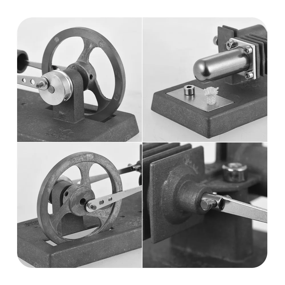 

Mini Hot Air Stirling Engine Model DIY Kit Experiment Educational Self-assembly Hot Air Stirling Engine Model