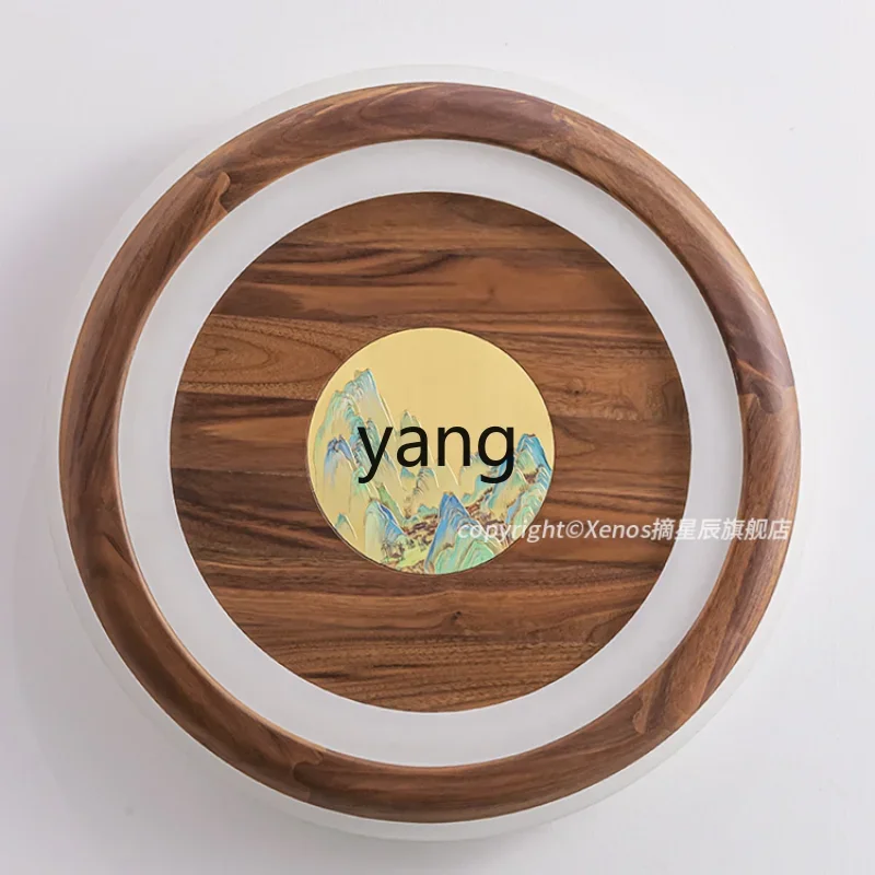 Yjq New Chinese Style Ceiling Bedroom Light round Chinese Style Simple Retro Book Room Lights