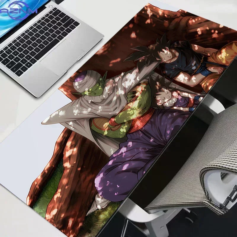 Dragon Ball Piccolo and Dende Anime Mouse Pad, Rubber Non Slip Gaming Desk Mat, Bright Blue Background HD Print Mouse Pad, Smoot