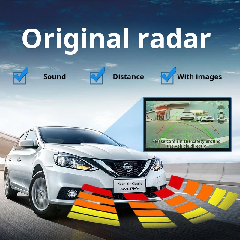 

Настройте панорамную систему вождения без слепых зон для Sylphy с оригинальной передней и задней системы парковки OPS радара