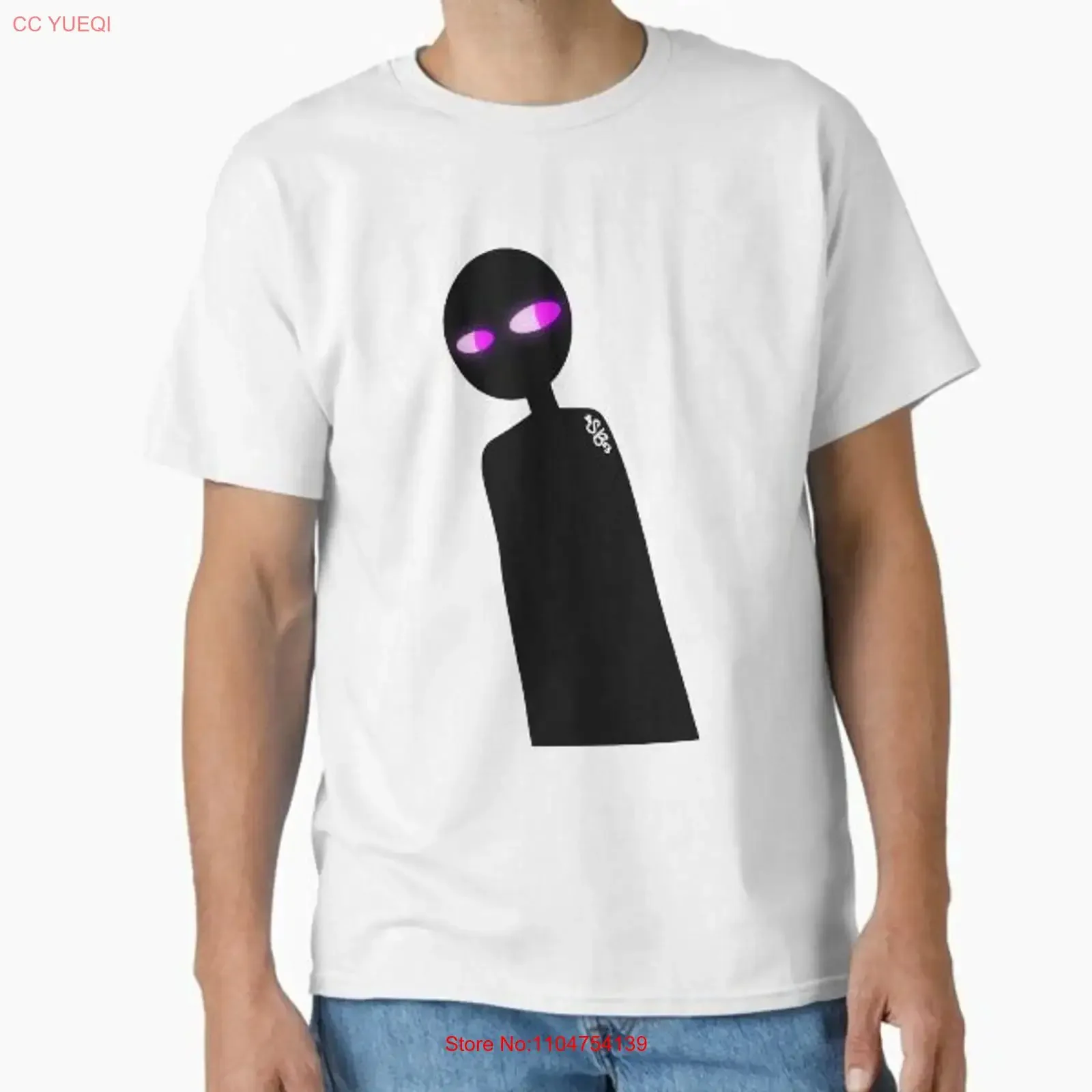 Awkward Enderman Classic T Shirt Made in US AUS Size S 2XL vintage Washed Soft homme designer clothes Top For Everyday Wear