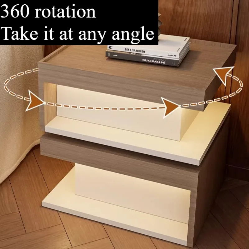 Floating Multifunctional Nightstand Unique Storage Nordic Simple Nightstand Bedside Luxury Tables De Nuit Furniture Accessories