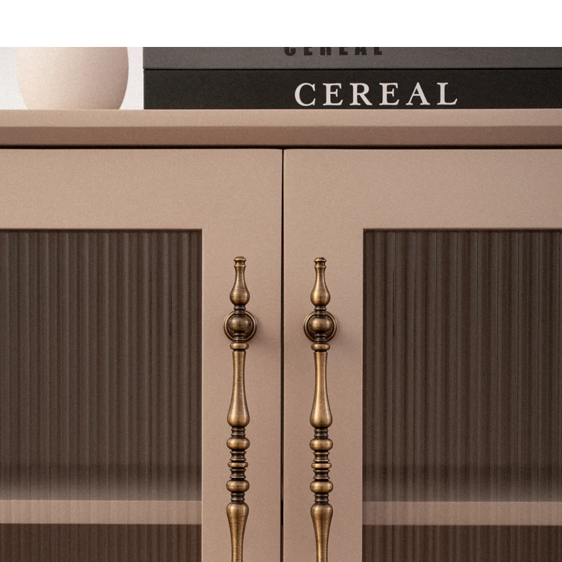 Antique brushed brass cupboard pull and furniture knob — supplier illustration 8