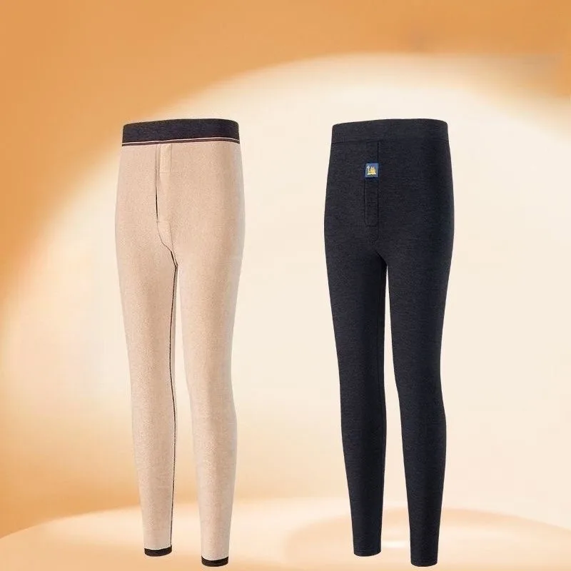 

Мужские флисовые кальсоны, зимние теплые большие размеры 4XL 5XL, утепленные верблюжьи бархатные кальсоны с высокой талией, холодостойкое термобелье, базовые штаны