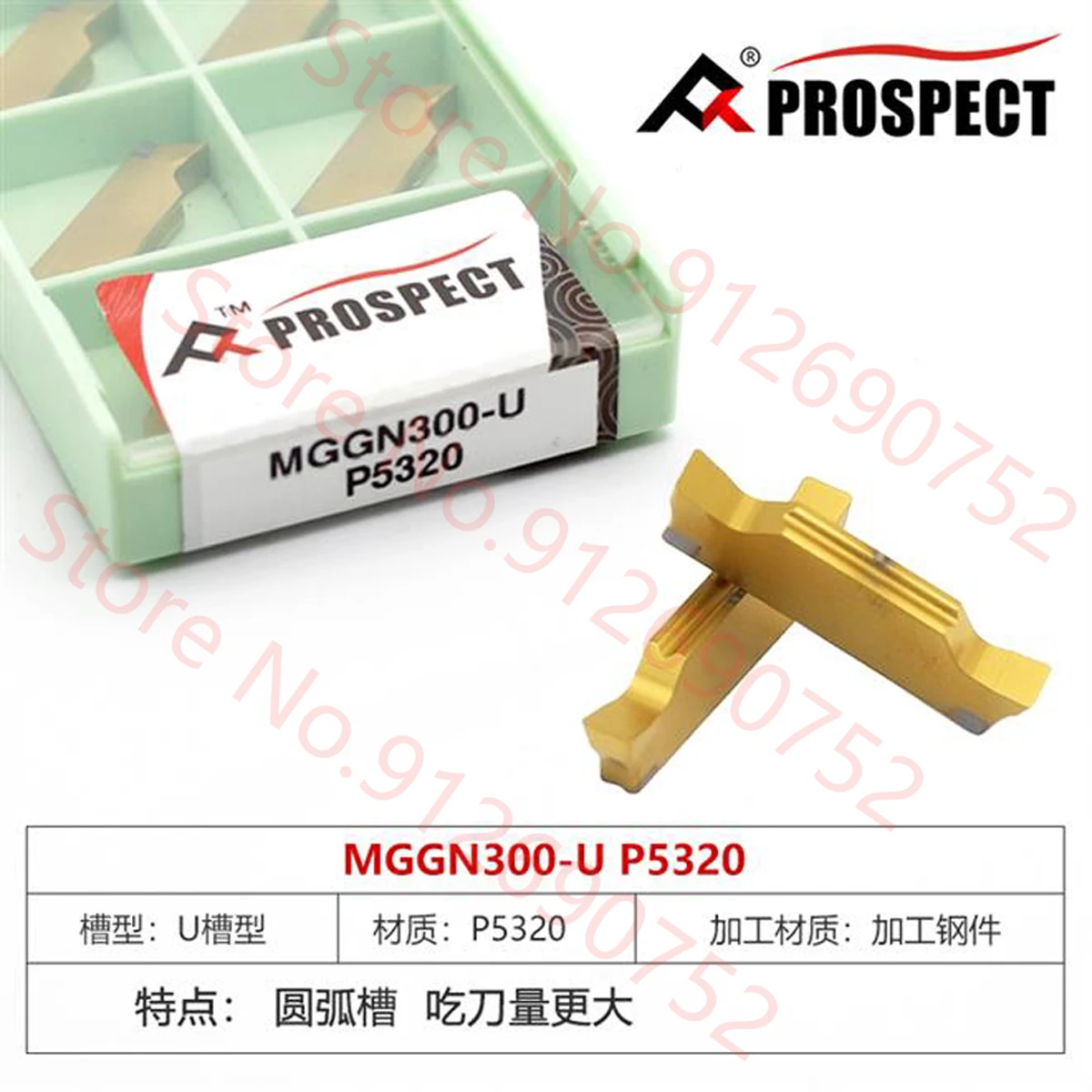 

PROSPECT MGGN150-U MGGN200-U MGGN250-U MGGN300-U MGGN400-U MGGN500-U P5320 P6205 Carbide Insert MGGN Inserts