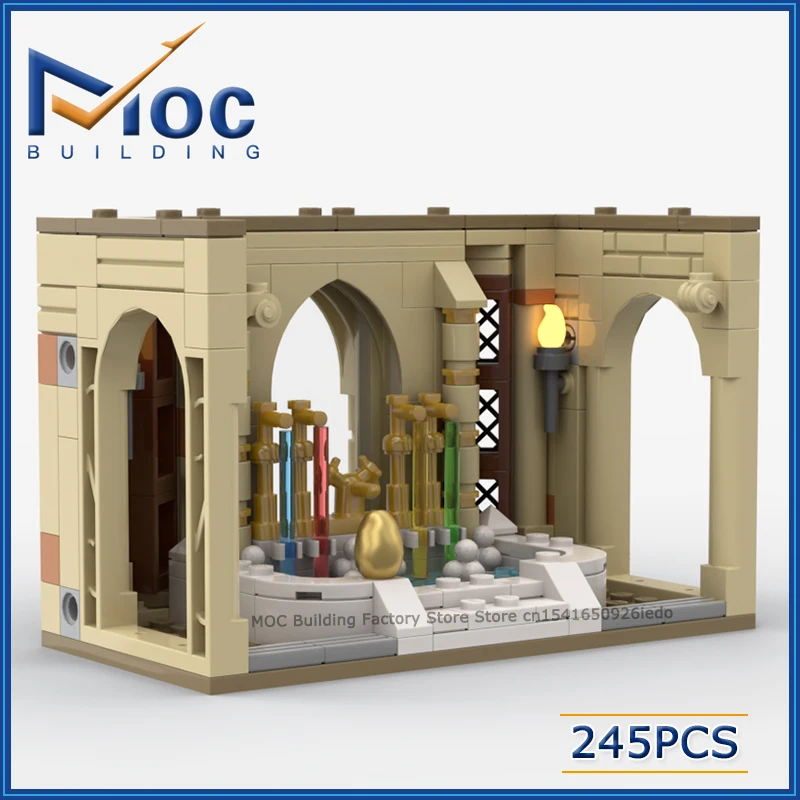 Série de films classiques, salle de bain Headmaster, scène modulaire, modèle MOC, blocs de construction, Collection créative, jouets à assembler, briques, cadeau