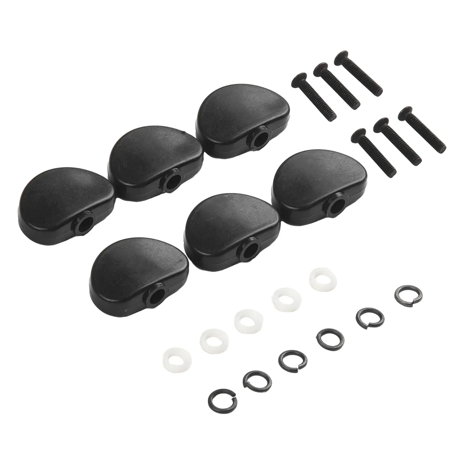 6Pcs Classical Folk Electric Guitar Tuning Knobs Tuning Peg Machine Head Knob W/ Screws Guitar Tuning Pegs Buttons