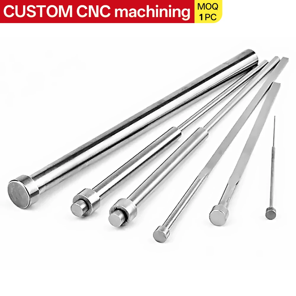 Custom 65Mn and SKD61 ejector pins and sleeves for injection mold components made of SACM645 and 38CrMoAIA Chinese manufacturer