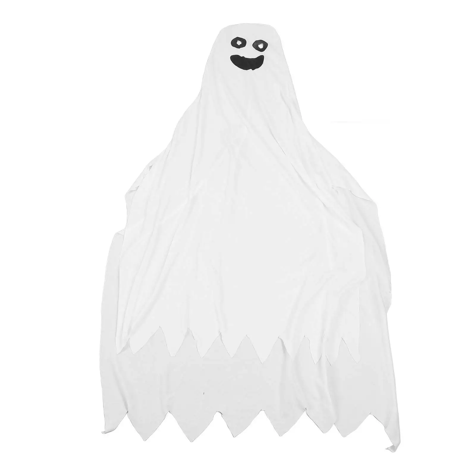 

White Halloween Ghost Costume Adjustable Strap Fancy Dress Cosplay Ghost Cloak Costume