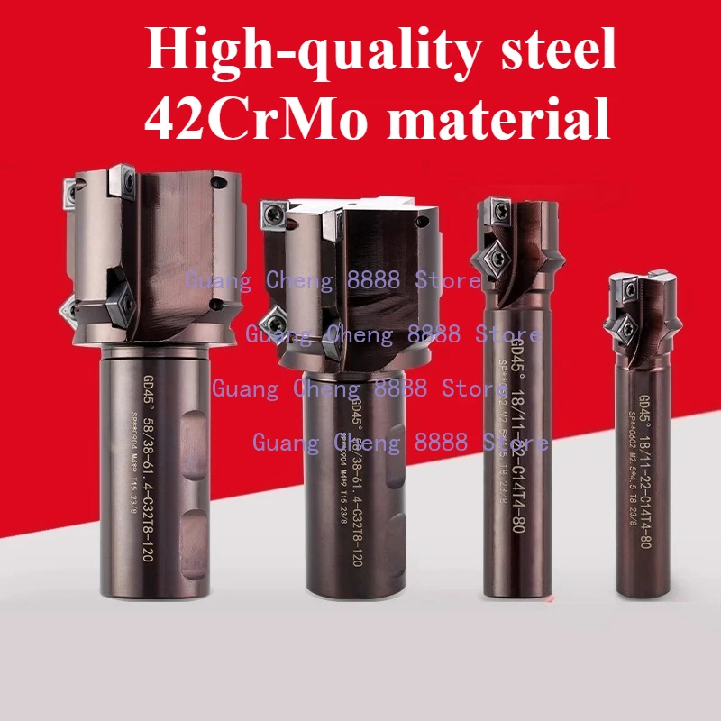 1pc high quality GD45 CNC countersinking hole chamfer series deep hole thread milling cutter rod