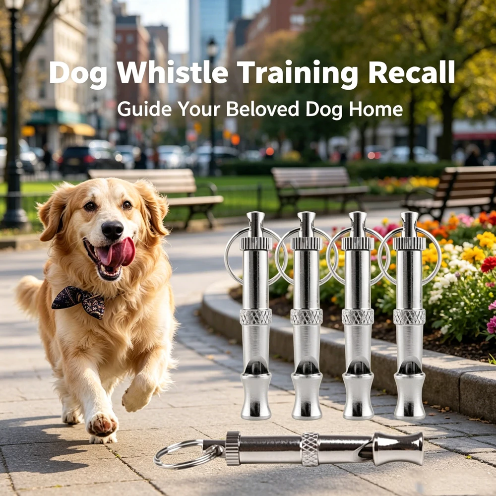 Sifflet d'entraînement ultrasonique pour chiens, anti-aboiement, contrôle du comportement des chiots, porte-clés, fournitures pour animaux de compagnie, rappel professionnel pour chiens, chiots et chats