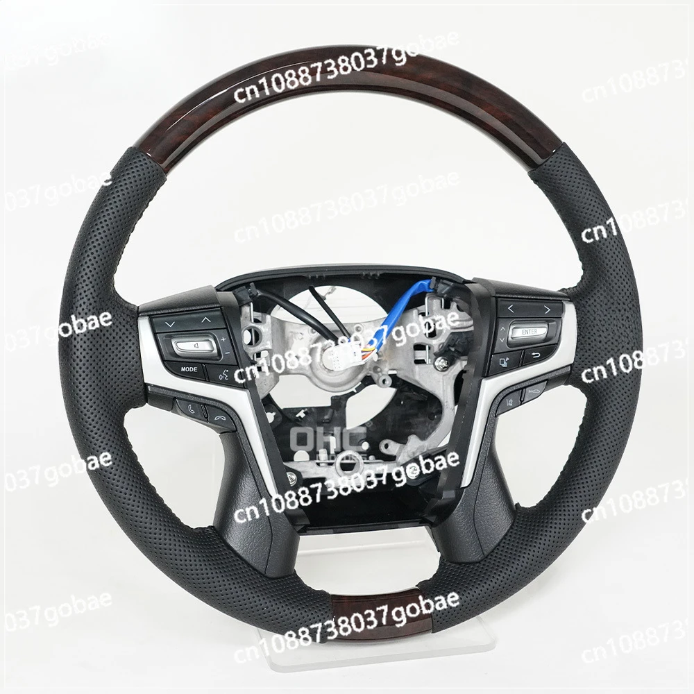 Suitable for Toyota Land Cruiser LC200 Peach Blossom Wood Car Steering Wheel Assembly Modification