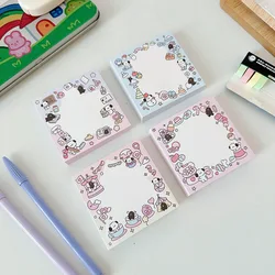 MINKYS 100 Sheets Kawaii Puppy Cartoon Memo Pads To Do List Notepad Paper Scrapbooking Journal Material Paperlaria Stationery