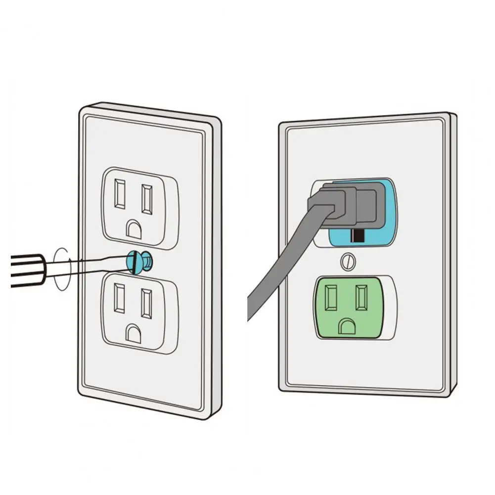 Electric Outlet Cover Excellent Hide Electricity Keep Safe US Standard Outlet Protector Household Stuff