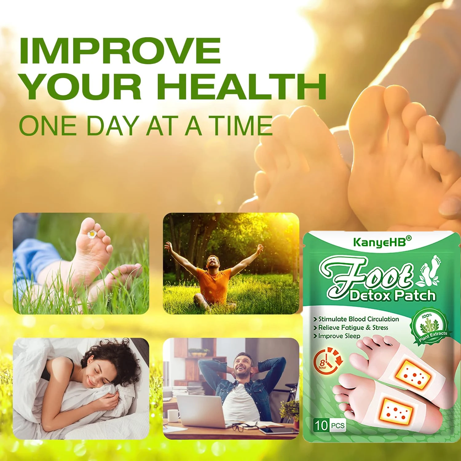 الطب الصيني القدم التصحيح العضوية الزنجبيل الشيح القدم التصحيح الإجهاد الإغاثة قدم النوم العميق السموم ملصق أدوات العناية بالقدم #5