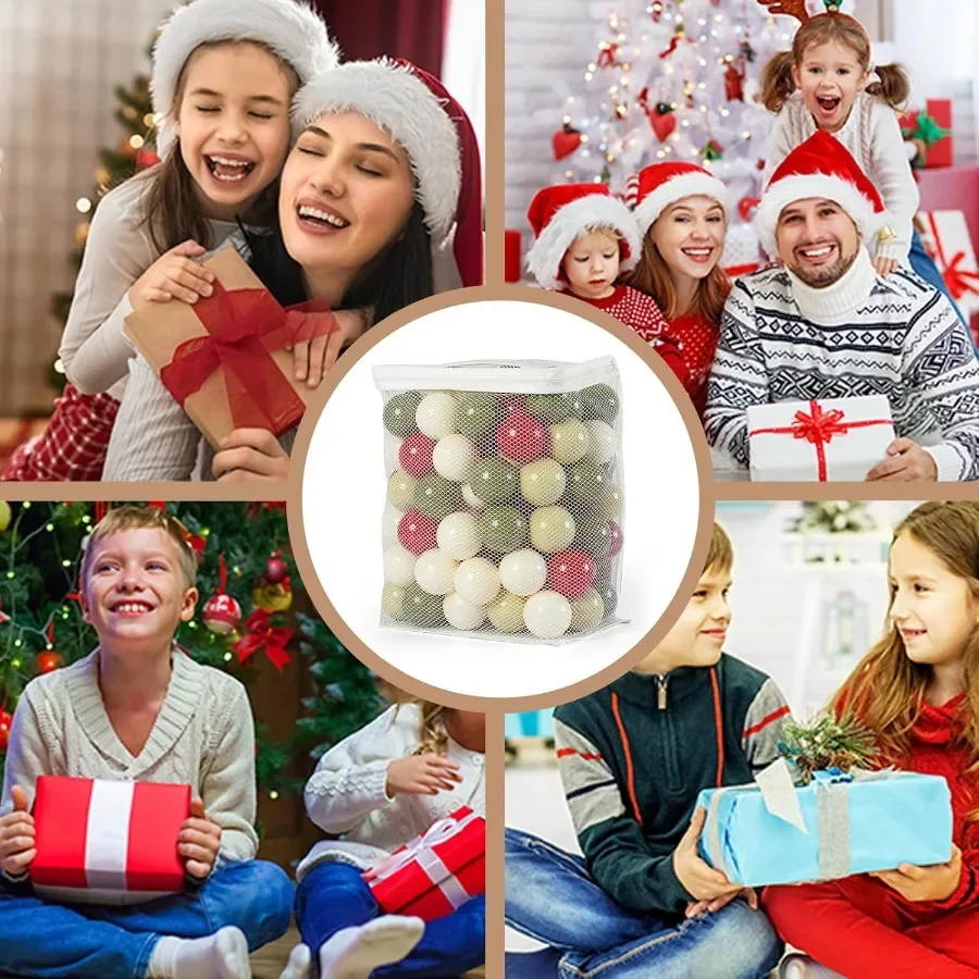 Bola pit bolas para criança bebê plástico playballs macio pastel pelotas não tóxico bpafree cores de natal 100 bolas