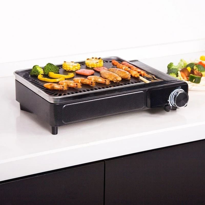 

Outdoor Portable Self-driving Car Gas Camping Barbecue Grill Picnic Barbecue l Cassette