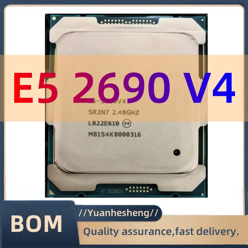 E5 2690 V4 2690V4 Processor 2.6GHz 14-Core 135W 14nm LGA 2011-3 CPU