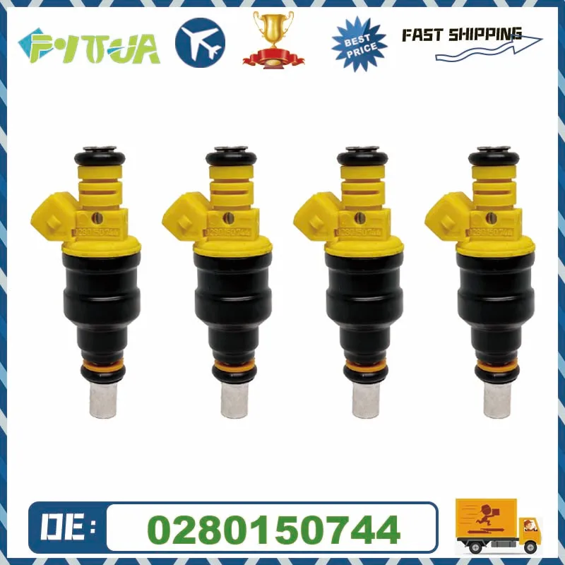 

4PCS Fuel Injector 0280150744 For Opel Astra Calibra Cavalier Kadett Gsi Gt GTE 1991-2001 2.0 16v