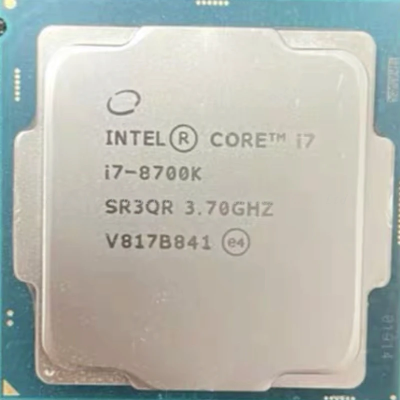 Intel Core i7-8700K i7 8700K 3.7 GHz Used Six-Core Twelve-Thread CPU Processor 12M 95W LGA 1151