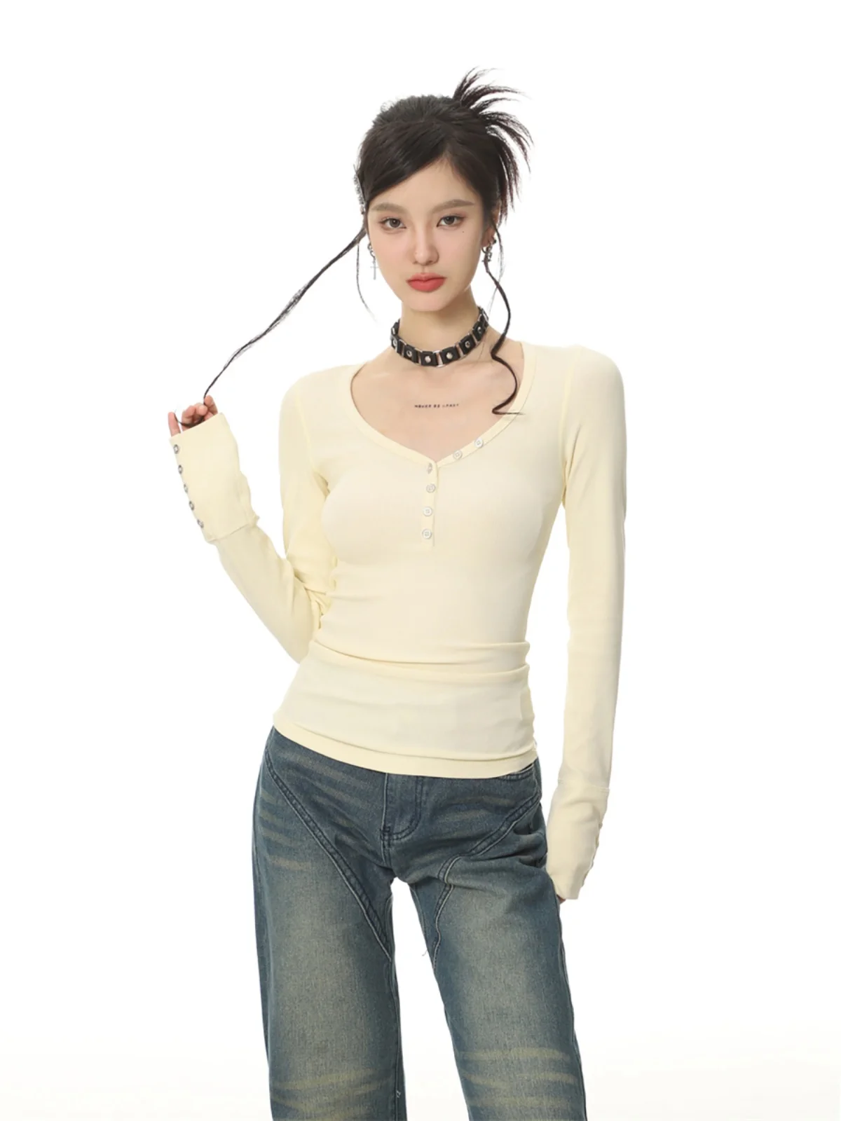 

Женская футболка American Sle Long Sve Slim Fit Base Layer irt Внутренняя одежда Топ oulder Ширина Обычная длина ort