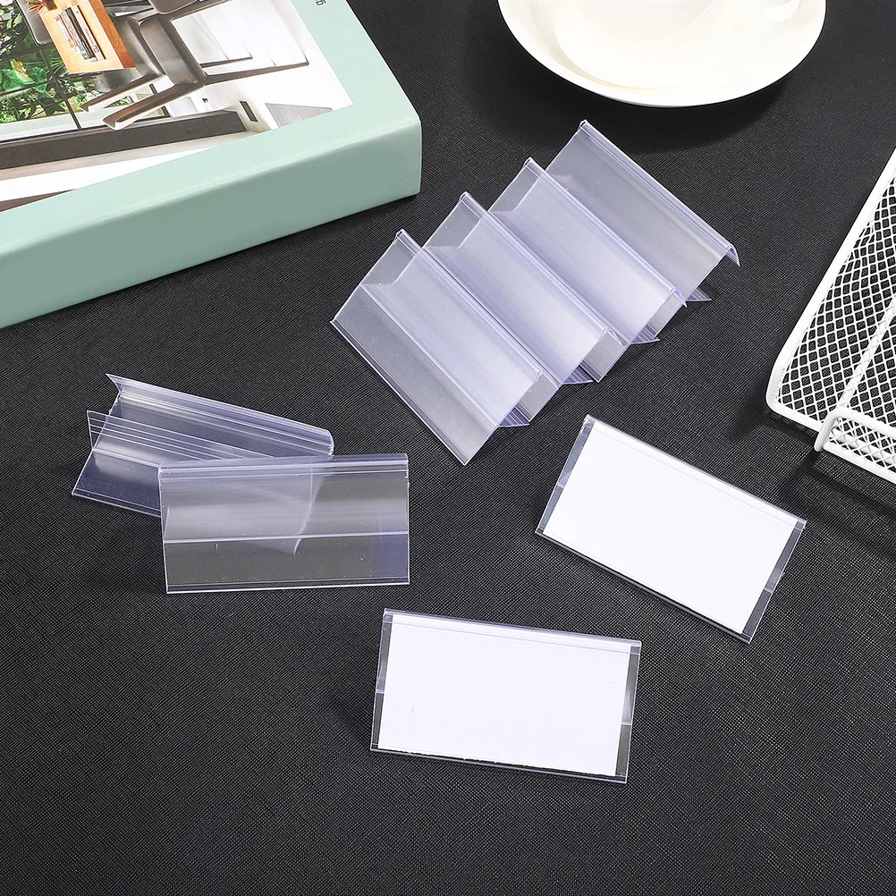 

50Pcs Shelf Price Label Holder Plastic Clip Basket Bin Sign Display Retail Store Supermarket Merchandise Basket Label Clips