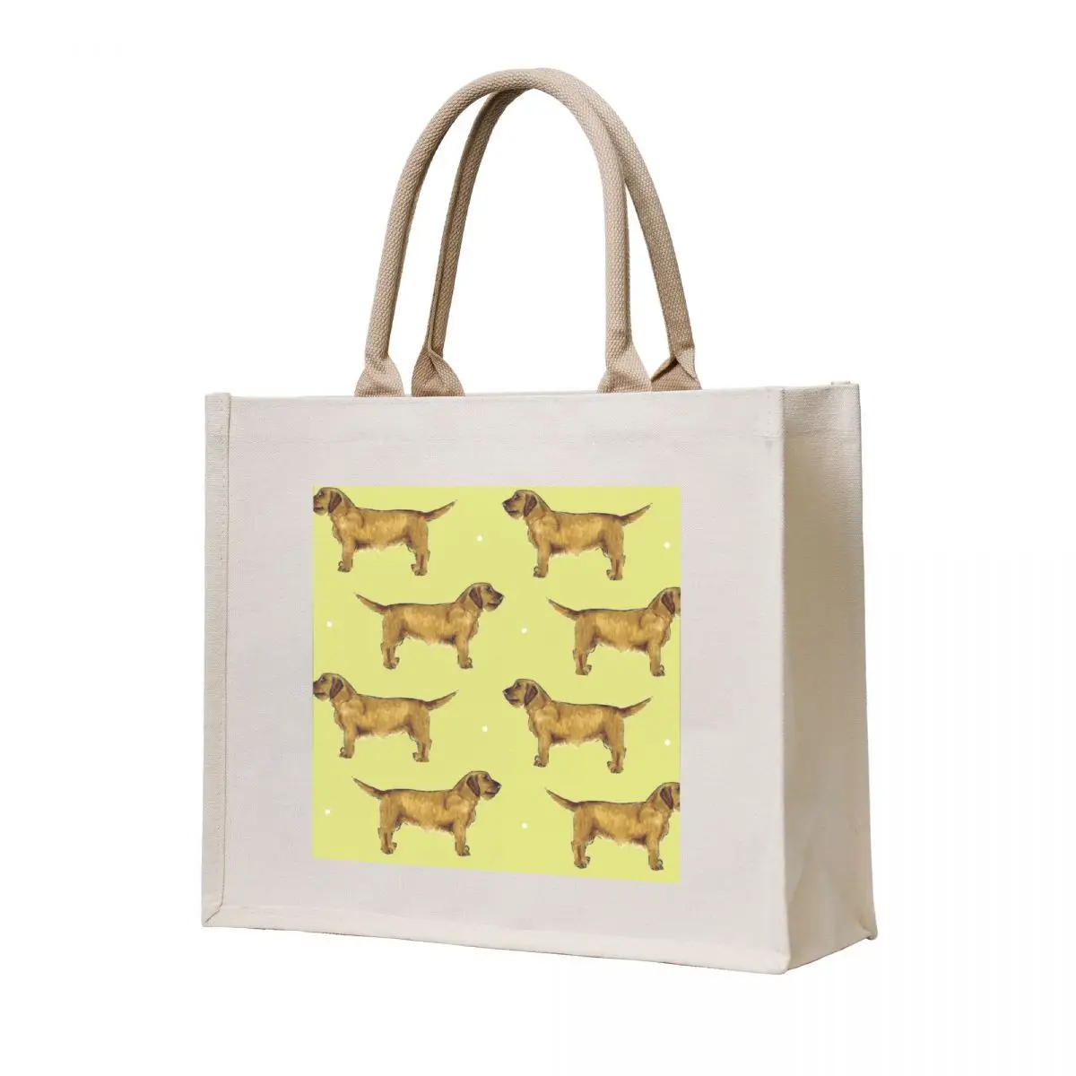 

Basset Fauve de Bretagne Tote Bag shopping cart bags sac pour femme supermarket folding bag tote bag screen