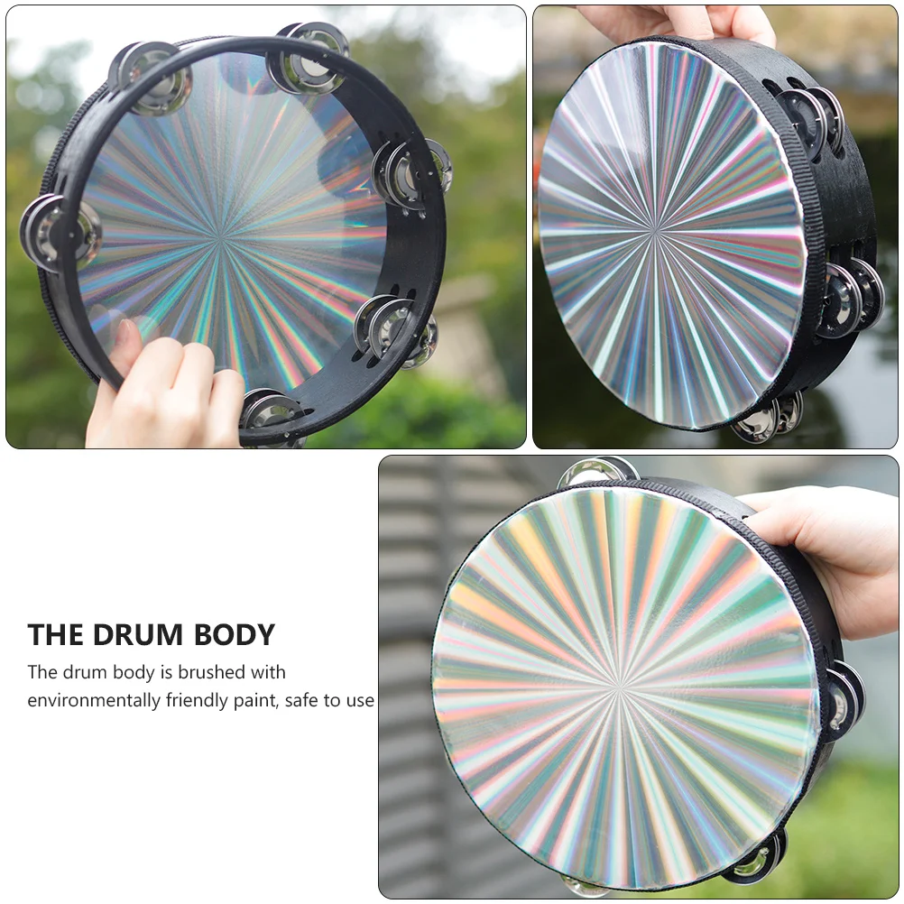 صف مزدوج مشع الدف طبلة ذات يد صلابة عالية ABS الخشب الجسم هش بصوت عال عاكس رئيس آلة موسيقية هدية #3