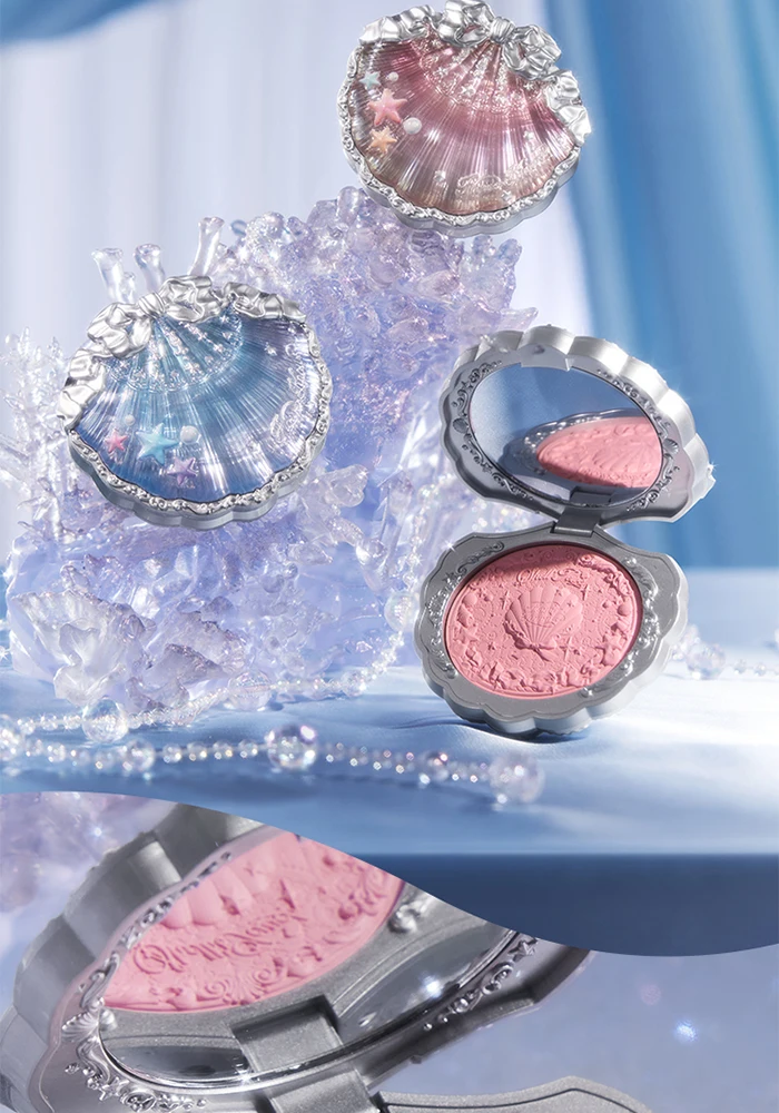 Flower Knows Shell's Collection Blush Matte Cheek Blusher Puder, pigmentiert, natürlich, sehr geschmeidig, Gesichts-Make-up – Detail 34