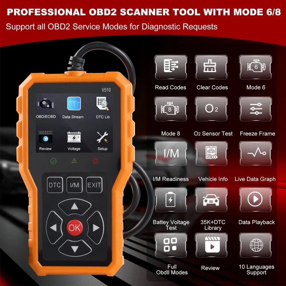 سيارة ماسح ضوئي تشخيصي 2 في 1 أداة قراءة واضحة خطأ البيانات خطأ الماسح الضوئي السيارات التشخيص أداة مسح ضوئي محرك السيارة #3