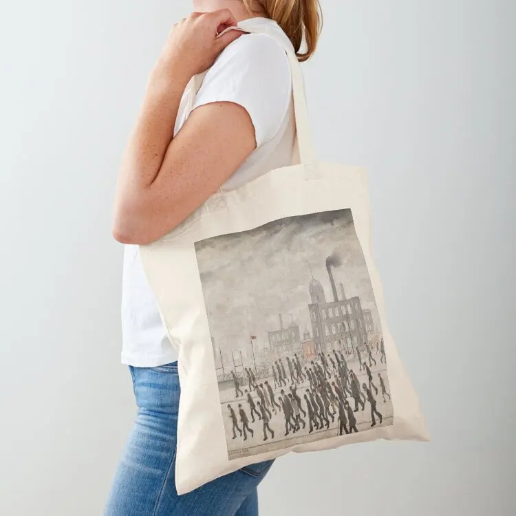 L S Lowry Tote Bag shopper bag woman Portable shopping bag reusable shopping bags shopping bags foldable