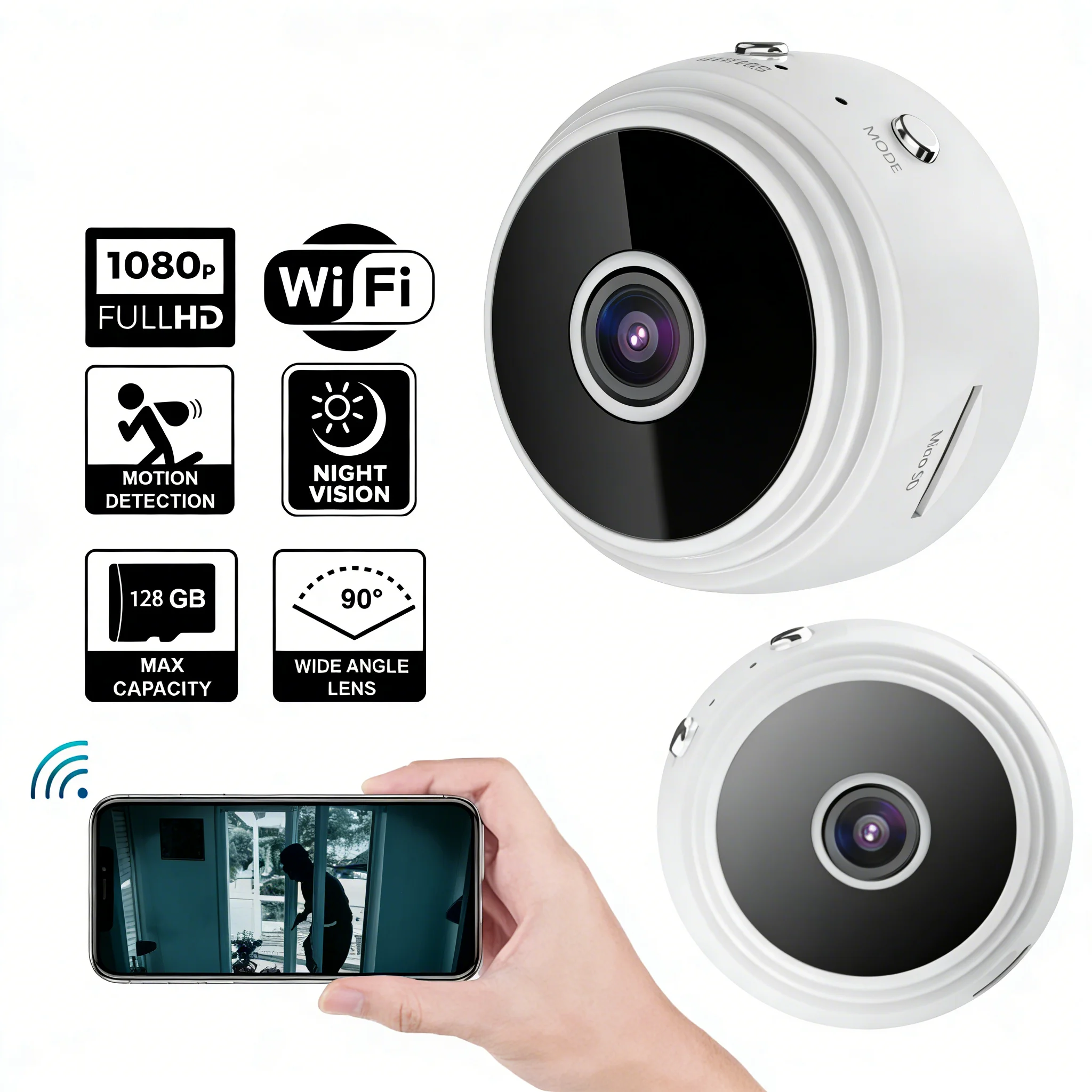 A9 Mini Camera WiFi Wireless Monitoring Security Protection 