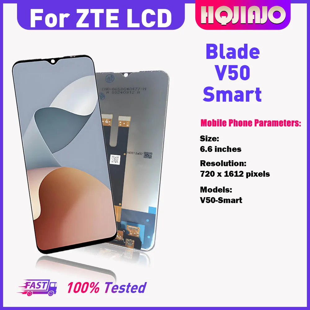 zte-blade-v50-smart-4g用lcdディスプレイタッチスクリーンデジタイザー66インチ高品質交換部品（zte-blade-v50smart-4g用）