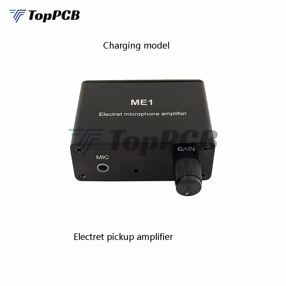 Electret Microphone Condenser Mic amplifier instrument Pickup Mixer Sound box Converter 3.5mm Charging style