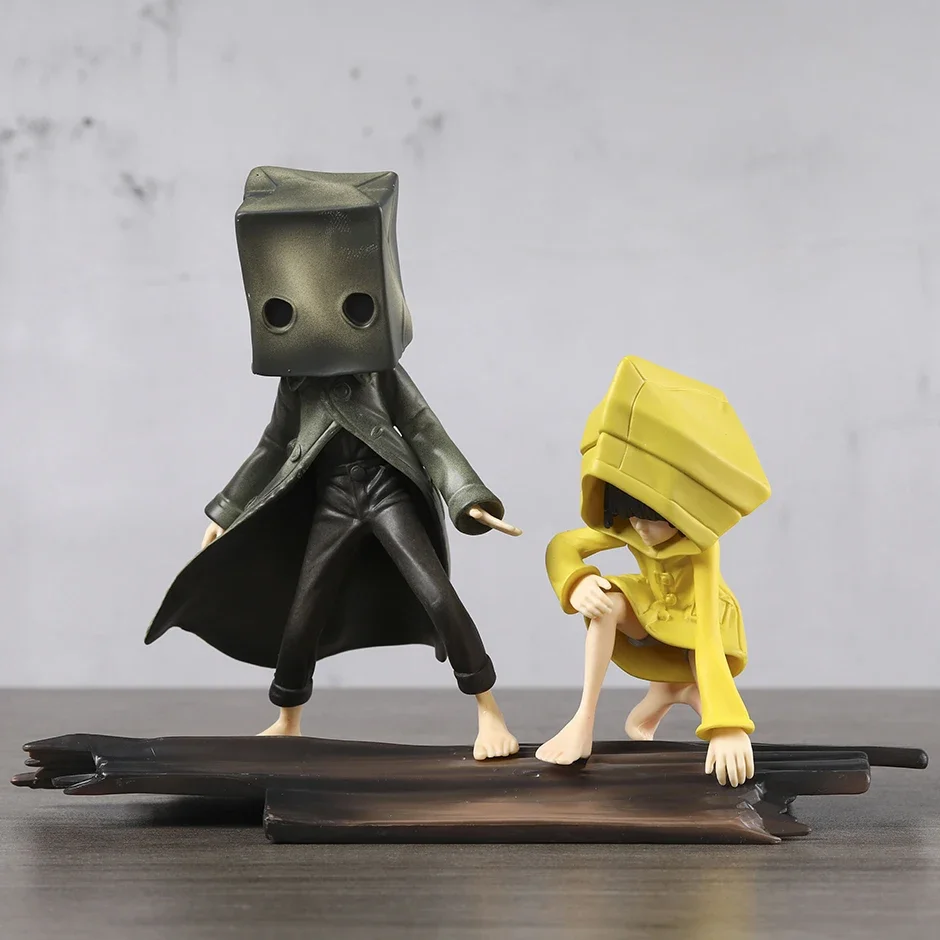 

Little Nightmares Six & Mono Figure Toys PVC Cute Mini Model Decoration Dolls Set