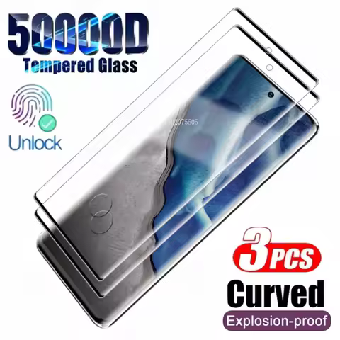 1-3Pcs Curved Tempered Glass Screen Protectors For Samsung Galaxy S24 Ultra S23 S22 S21 S20 Plus S10e Note 10 Plus HD Glass Film