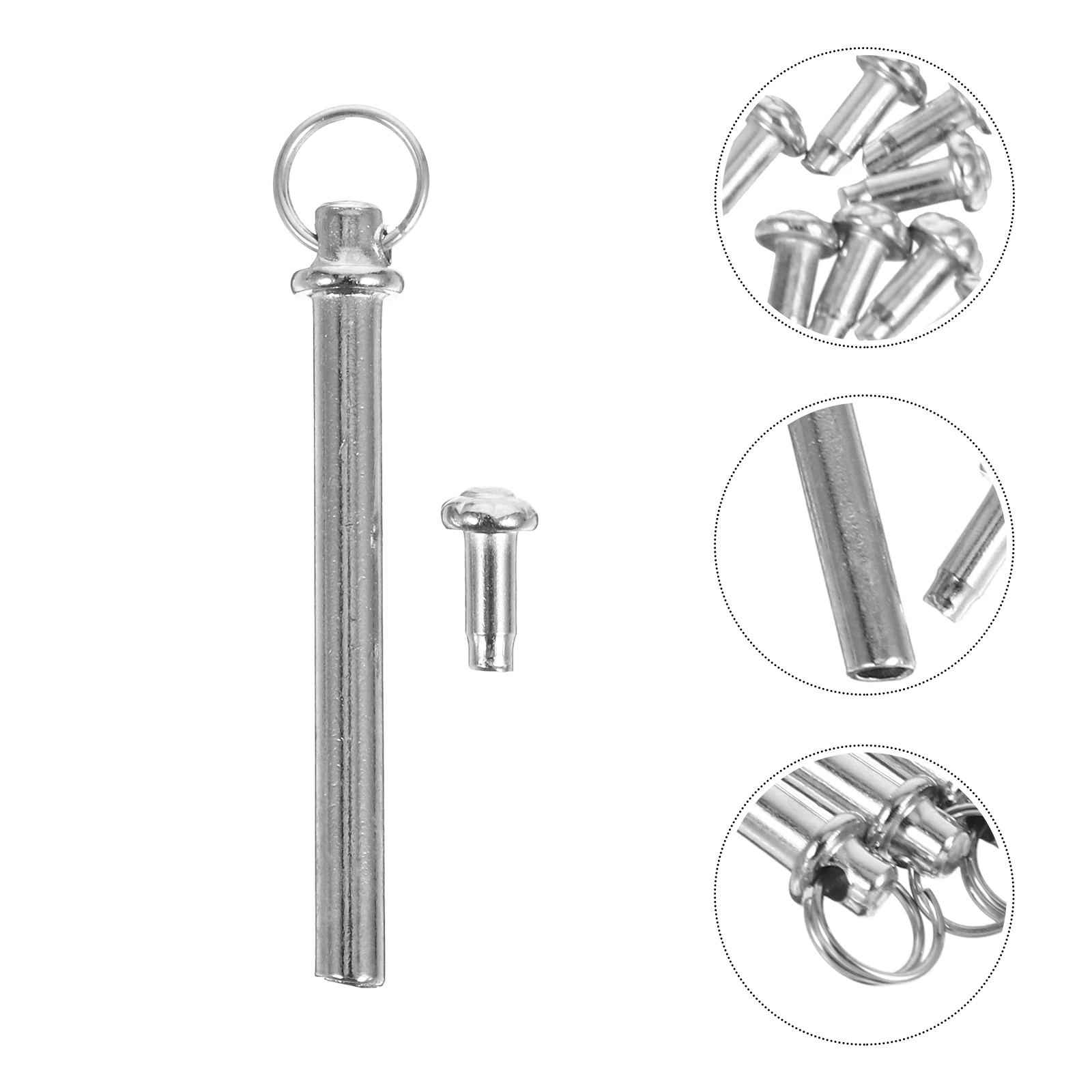 

8pcs Folding Fan Replacement Rivet Accessories Stainless Steel Shaft Fasteners Metal Hardware for Fan Repair