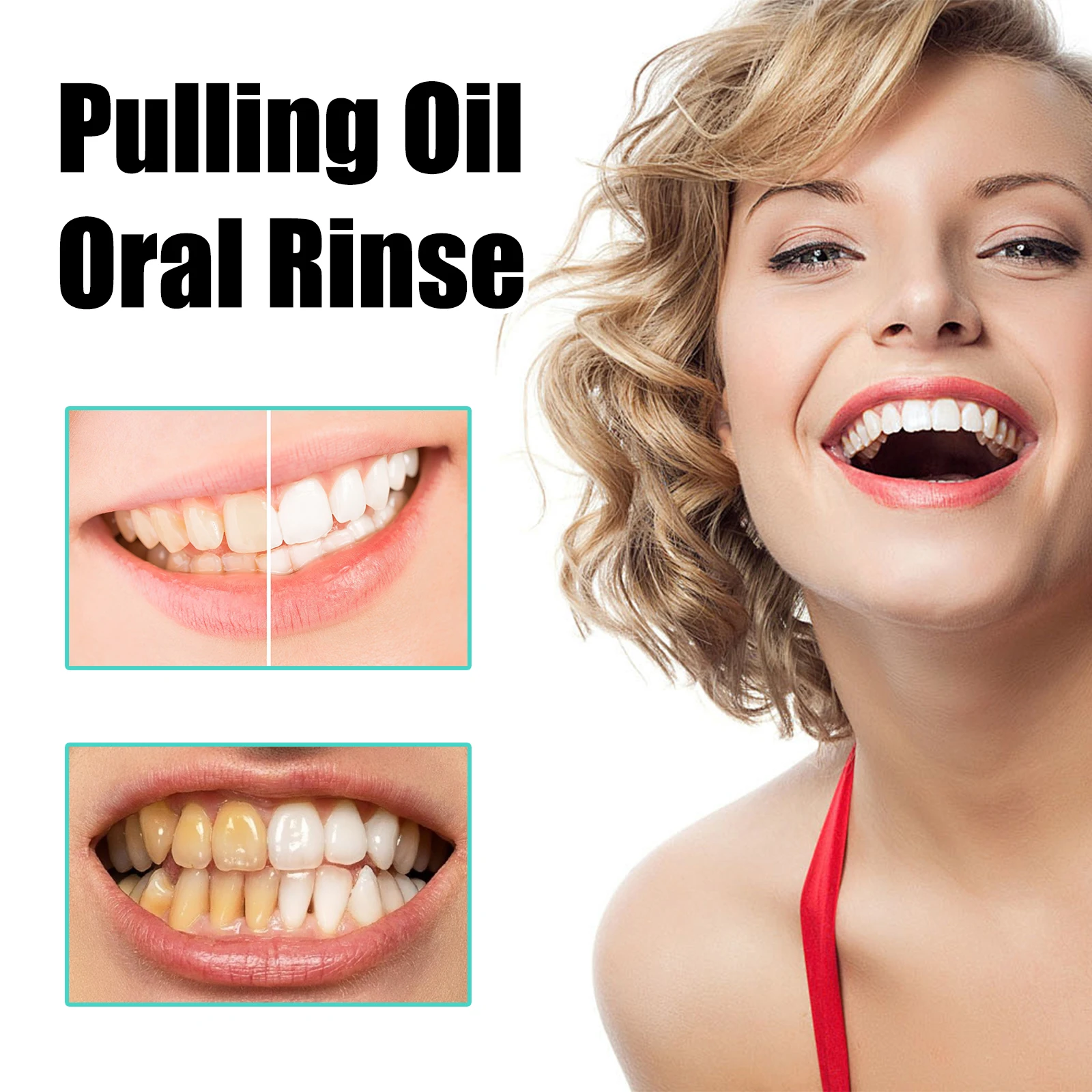 Coconut Mint Pulling Oil Mouthwash Alcohol-free Care Breath Oral Tongue Dropshipping Teeth Scraper Fresh Mouth Whitening