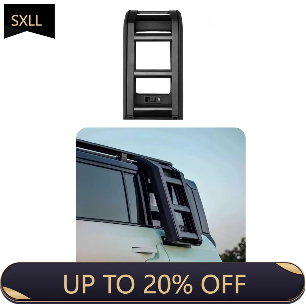 

SXLL Car Side Tailgate Roof Platform Accessories Black Easy to Install