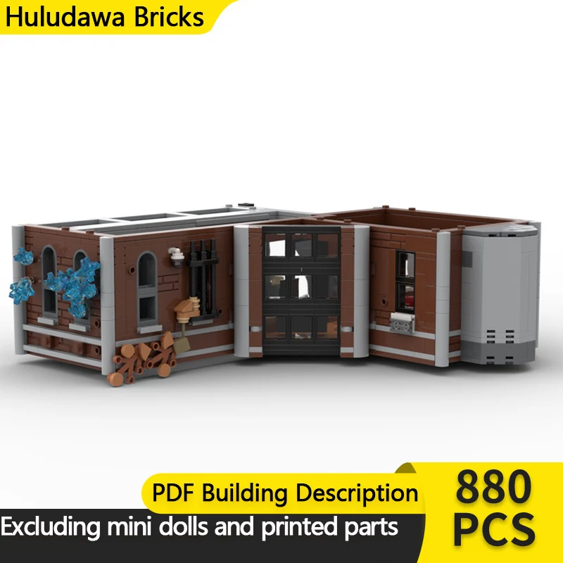 

City Street View Model MOC Building Bricks Large Apartment Floor Modular Technology Children Holiday Gifts Assemble Toys Suit