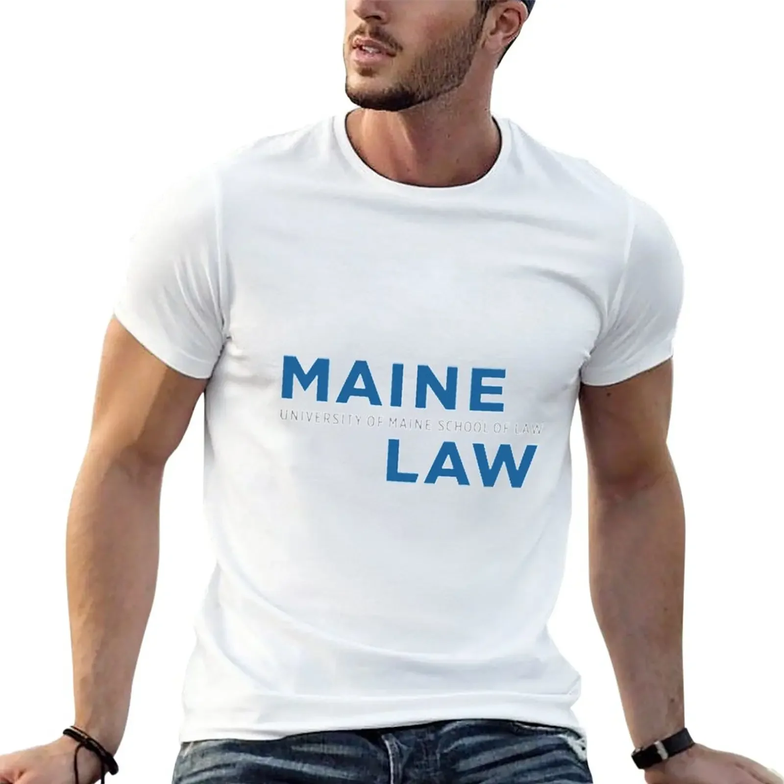 Maine Law T-Shirt tops summer top summer clothes t shirts for men graphic