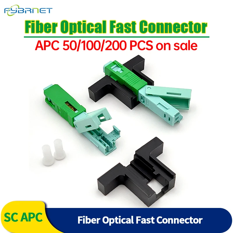 FTTH Tool Cold Connector Tool SC UPC/SC APC 53MM Single-Mode Optical Connector Single-Mode SC Quick Connector Optical Adapter